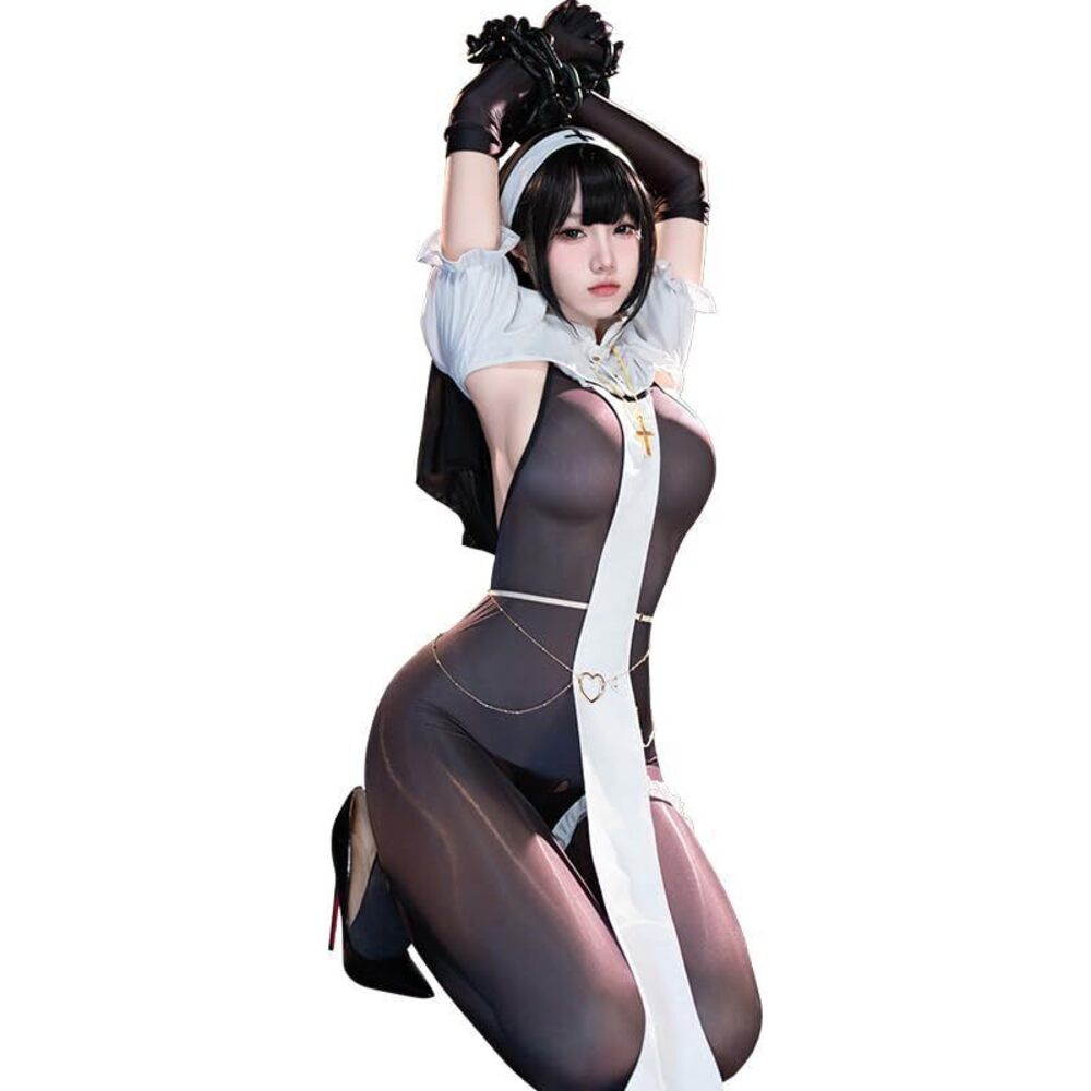 3510 sexy nun outfit costume lingerie Cosplay Dress Naughty Girls Mother